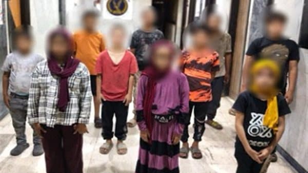 اعتقال 10 متهمين لاستغلال أطفال في التسول والبيع في الجيزة