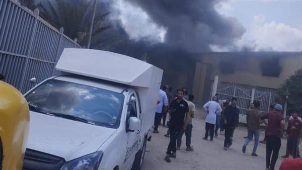 حريق بمصنع بدمنهور يوقع وفاة وإصابة