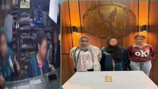 Three women arrested over library phone theft