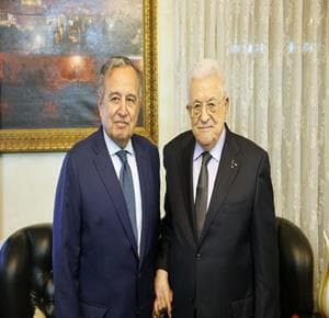President Receives Arab League Secretary-General Nabil Fahmy