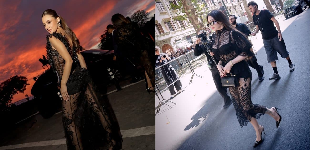 Five-star elegance with daring lace dresses