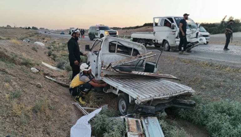 Syrian traffic accidents injure 24 in a day