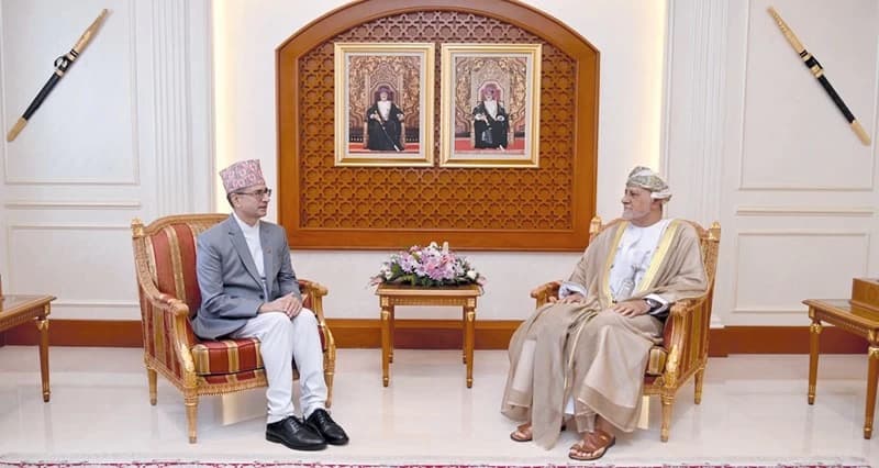 His Majesty Sultan Shihab bin Tareq Farewell to Nepalese Ambassador
