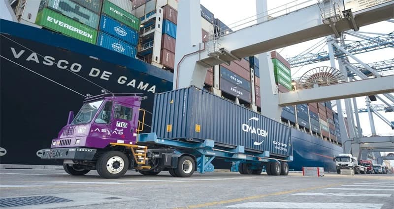 Asemad Terminal in Duqm hosts a major container ship