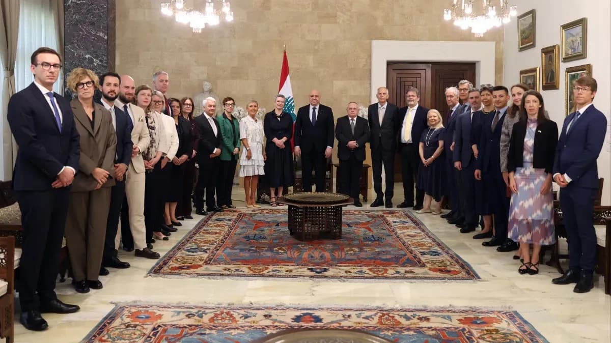 Aoun urges EU support for UNIFIL or alternative force