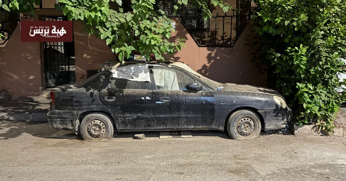 Abandoned Carsort to Crime Spot in Marrakech