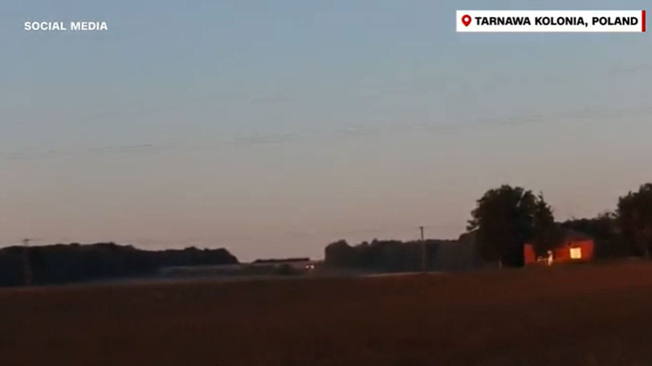 Unidentified Object Explodes in Poland During Russian Attack