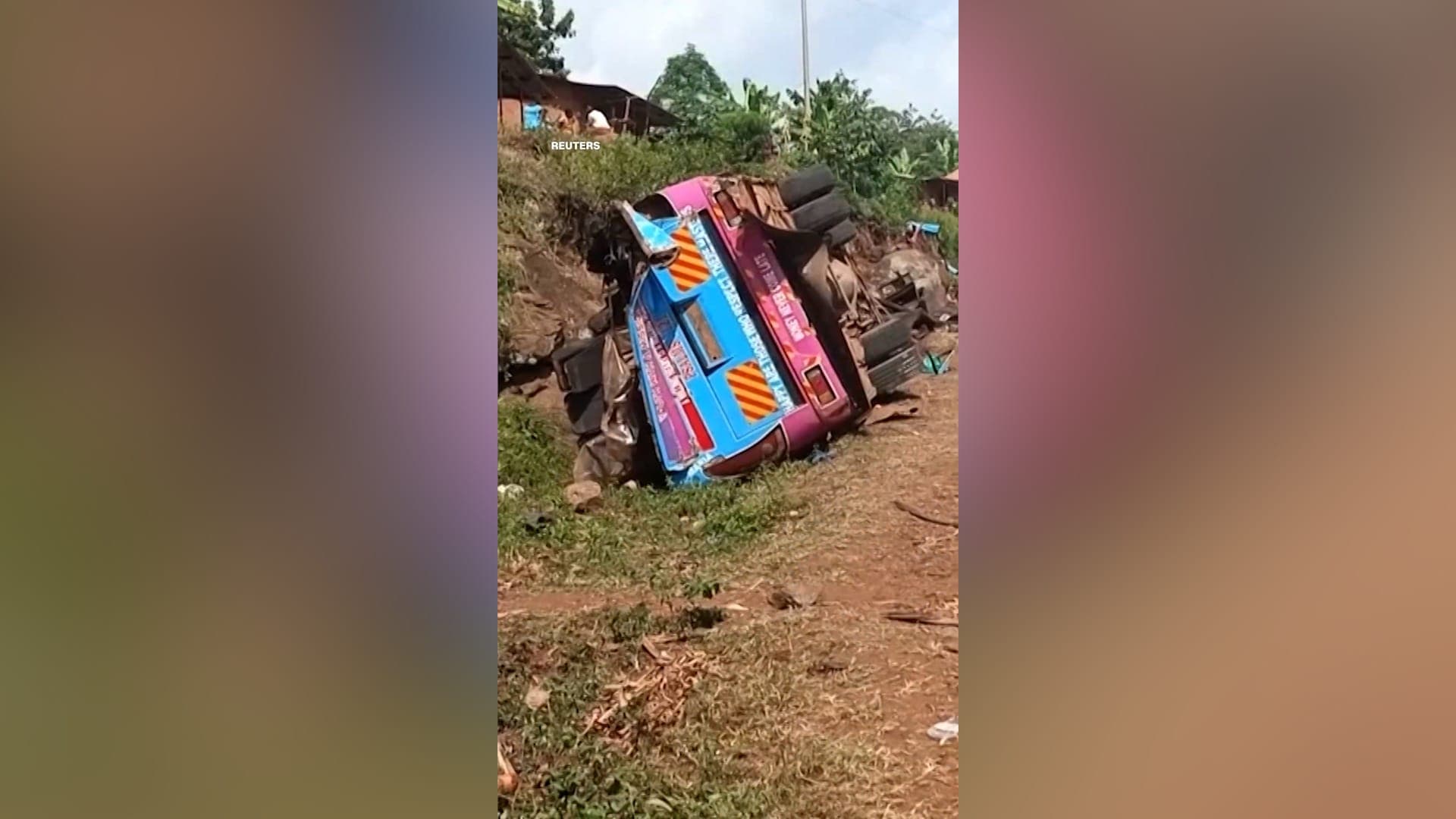 Uganda bus crash leaves 20 students dead