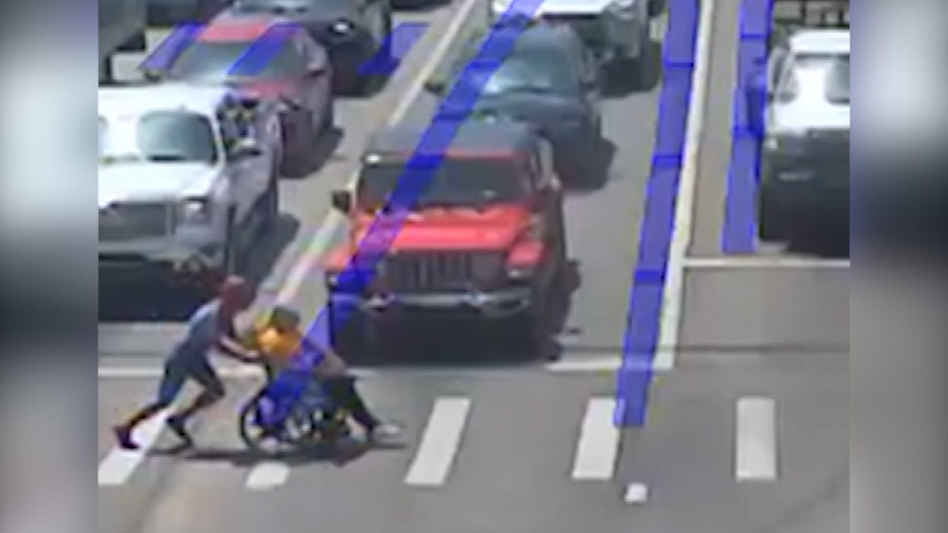 Spider-Man assists man in wheelchair