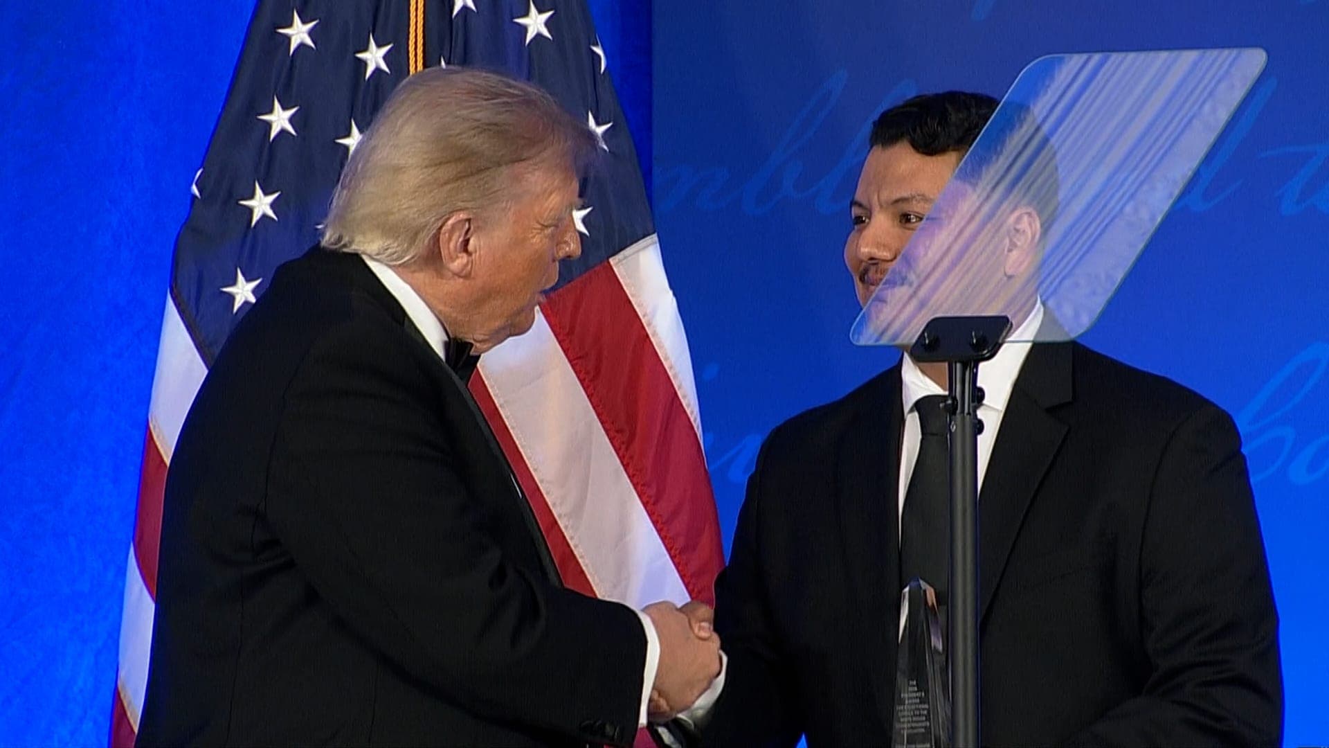 Honoring Officer and Hilton Staff After Dinner Attack