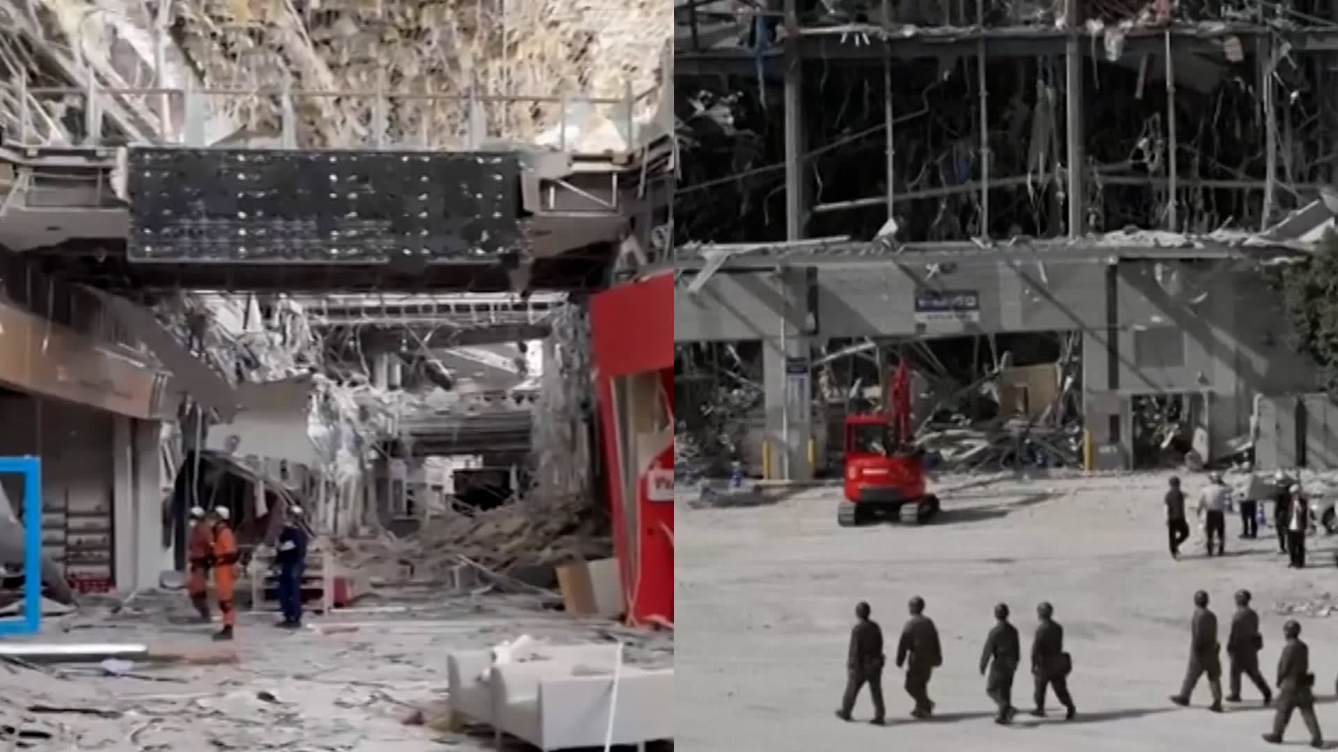CNN footage shows shopping center collapse after Japan quake