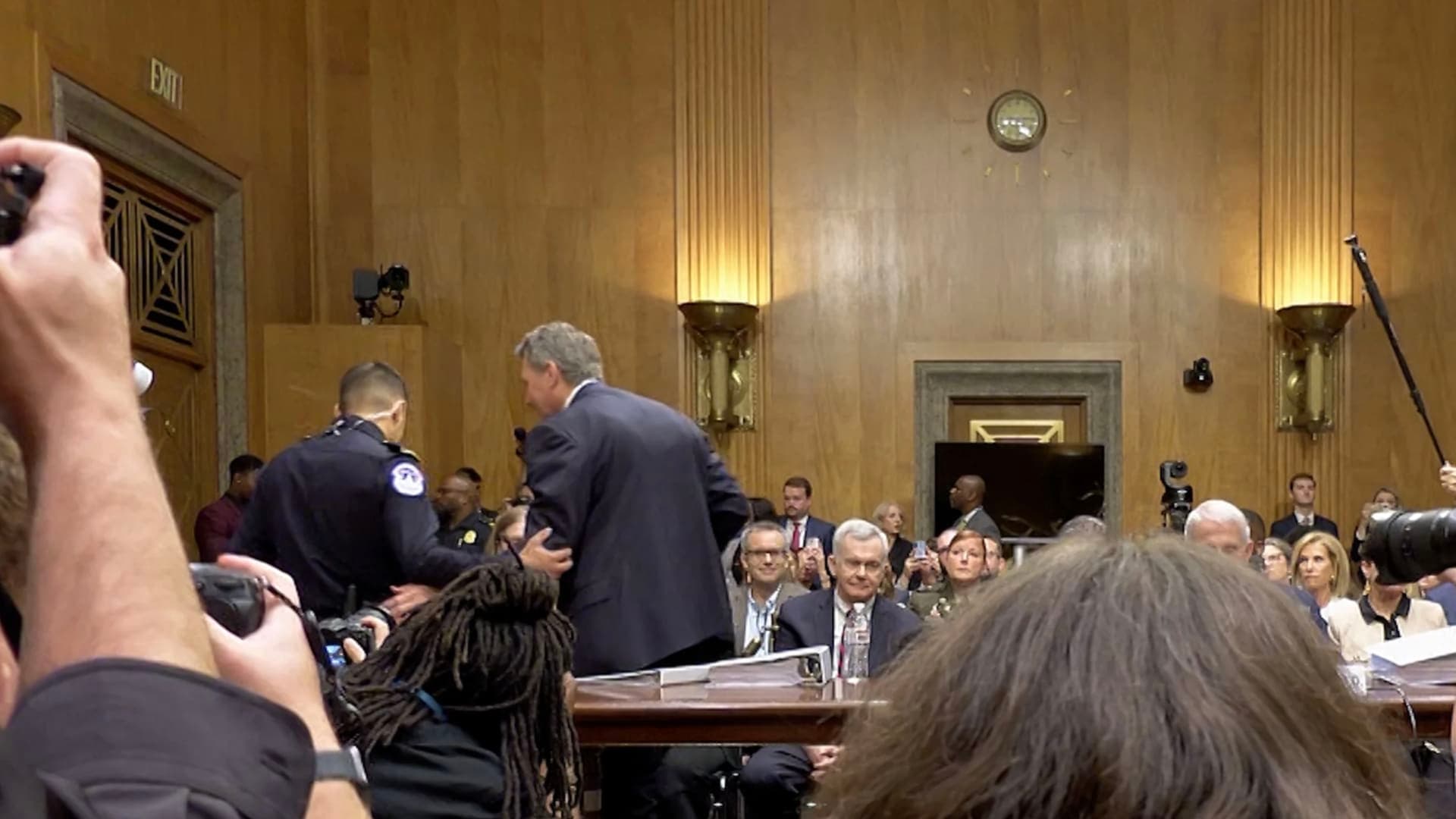 Fauci's lawyer removed after Senate clash