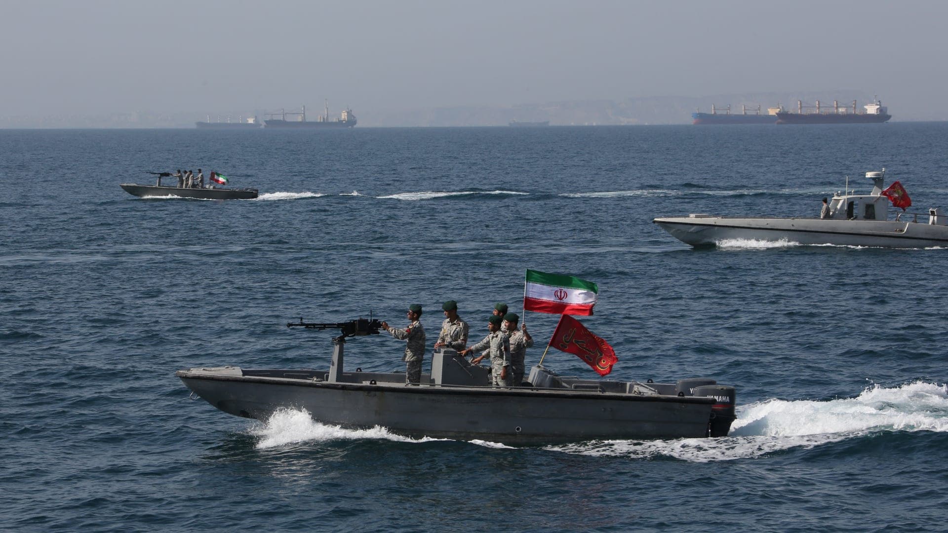 Iran oil tanker fire near Hormuz