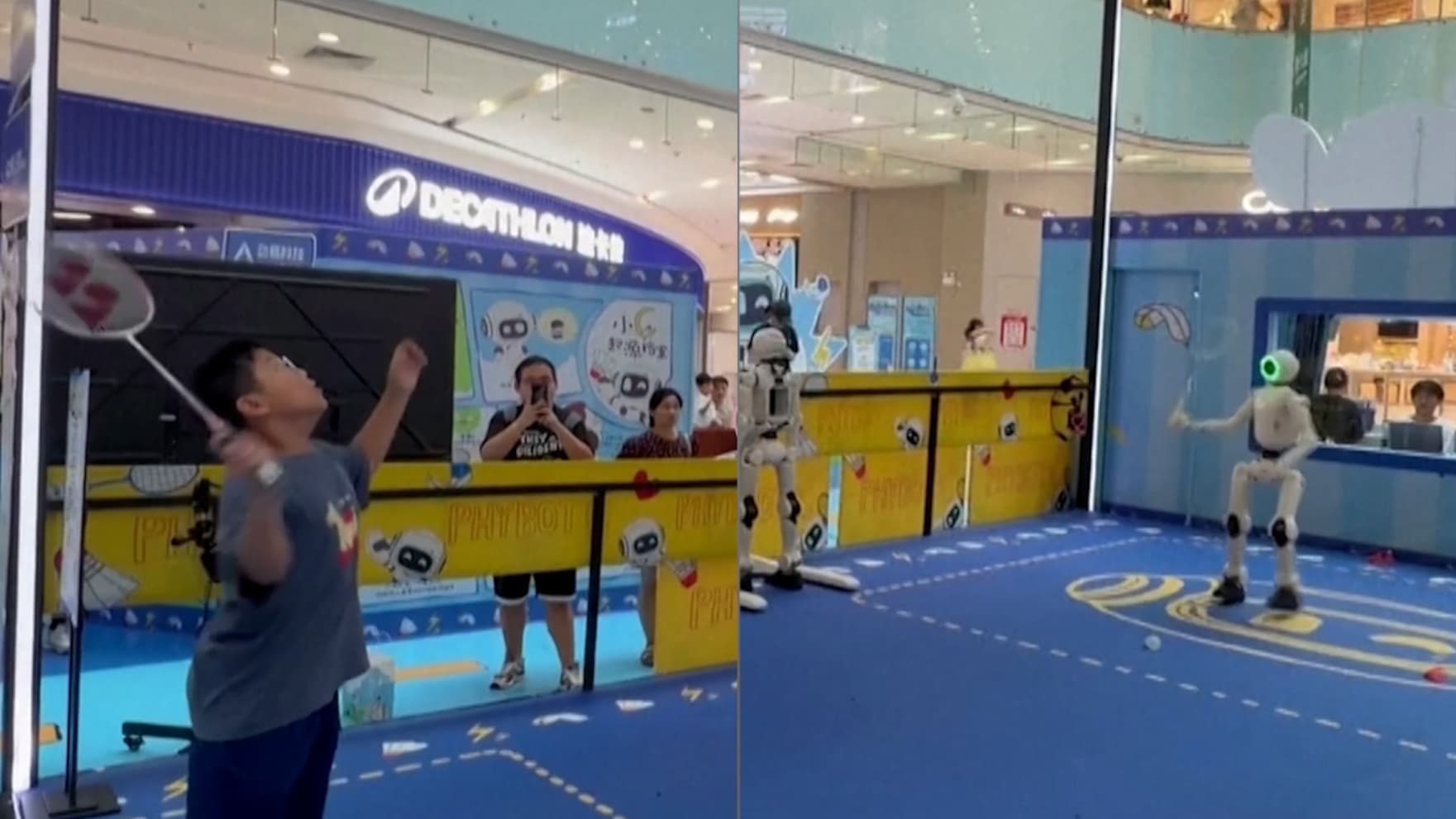 Can humans beat robots in badminton