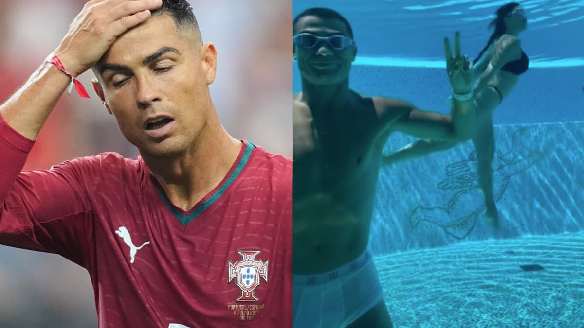 Ronaldo surprises with poolside style before World Cup final