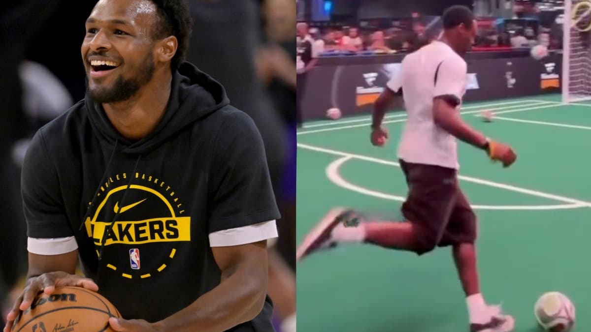 Bronny James shows soccer talent beyond basketball