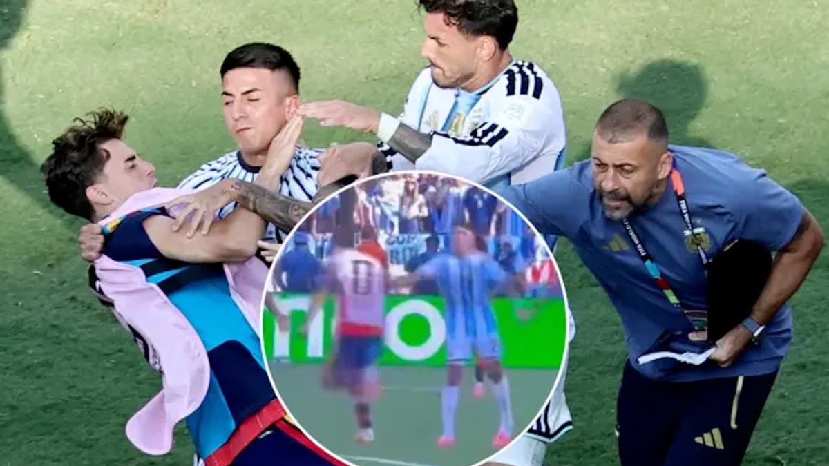 Nahuel Molina punch sparks altercation