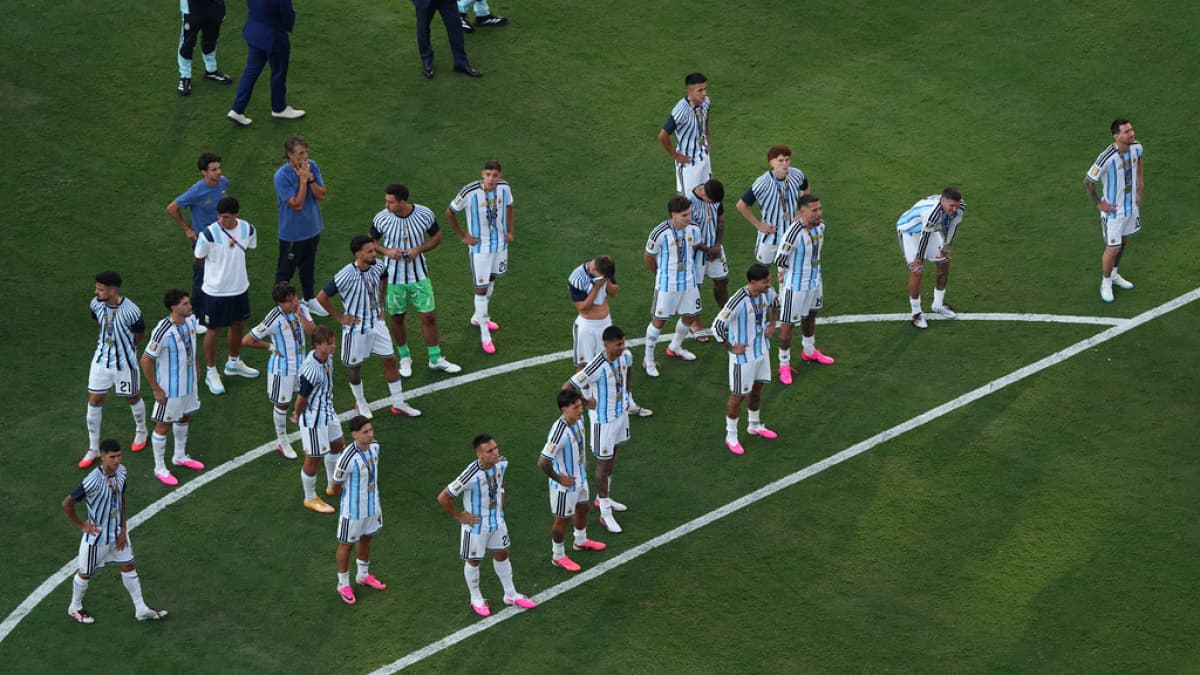 Argentina's reaction after World Cup loss