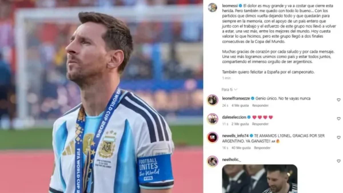 Messi comments on final victory