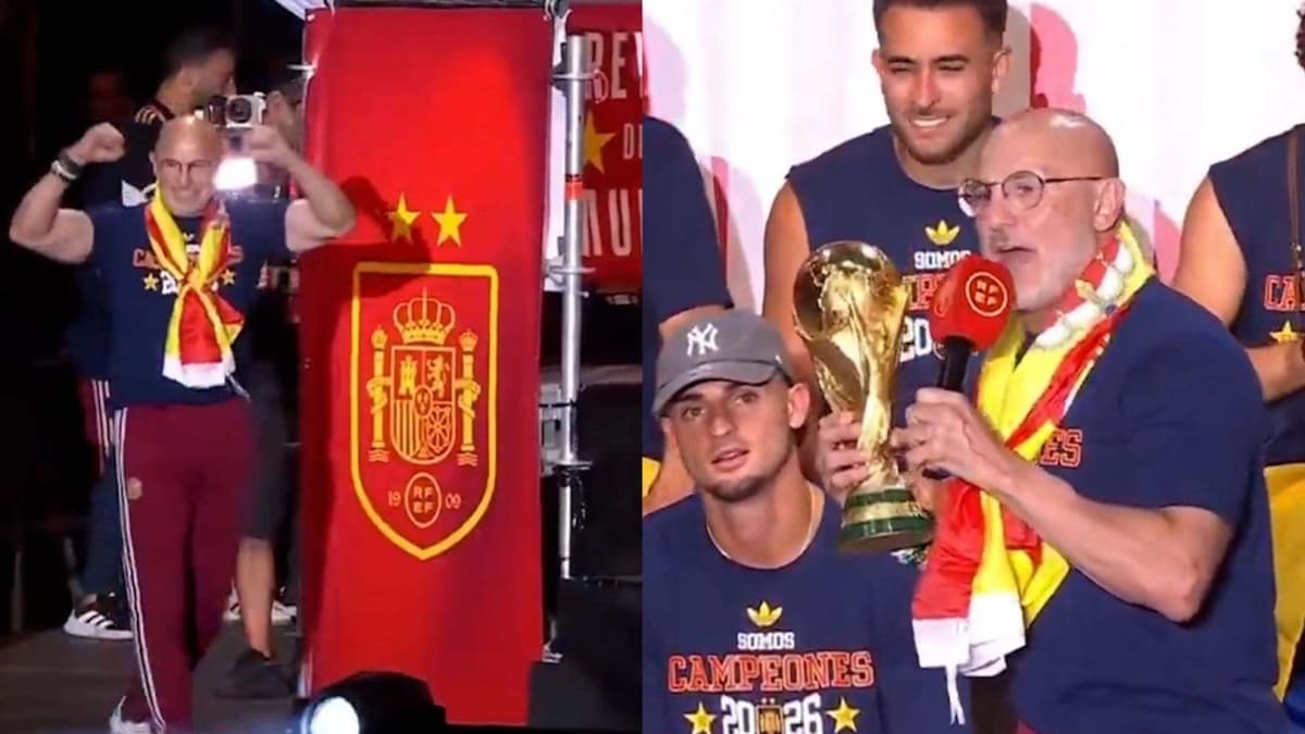 Luis de la Fuente leads Spain’s World Cup celebration