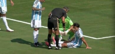 Martinez injured, Otamendi substitutes