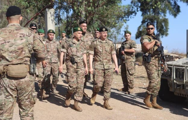 Army General Hachel Inspects Western Zgharta Units