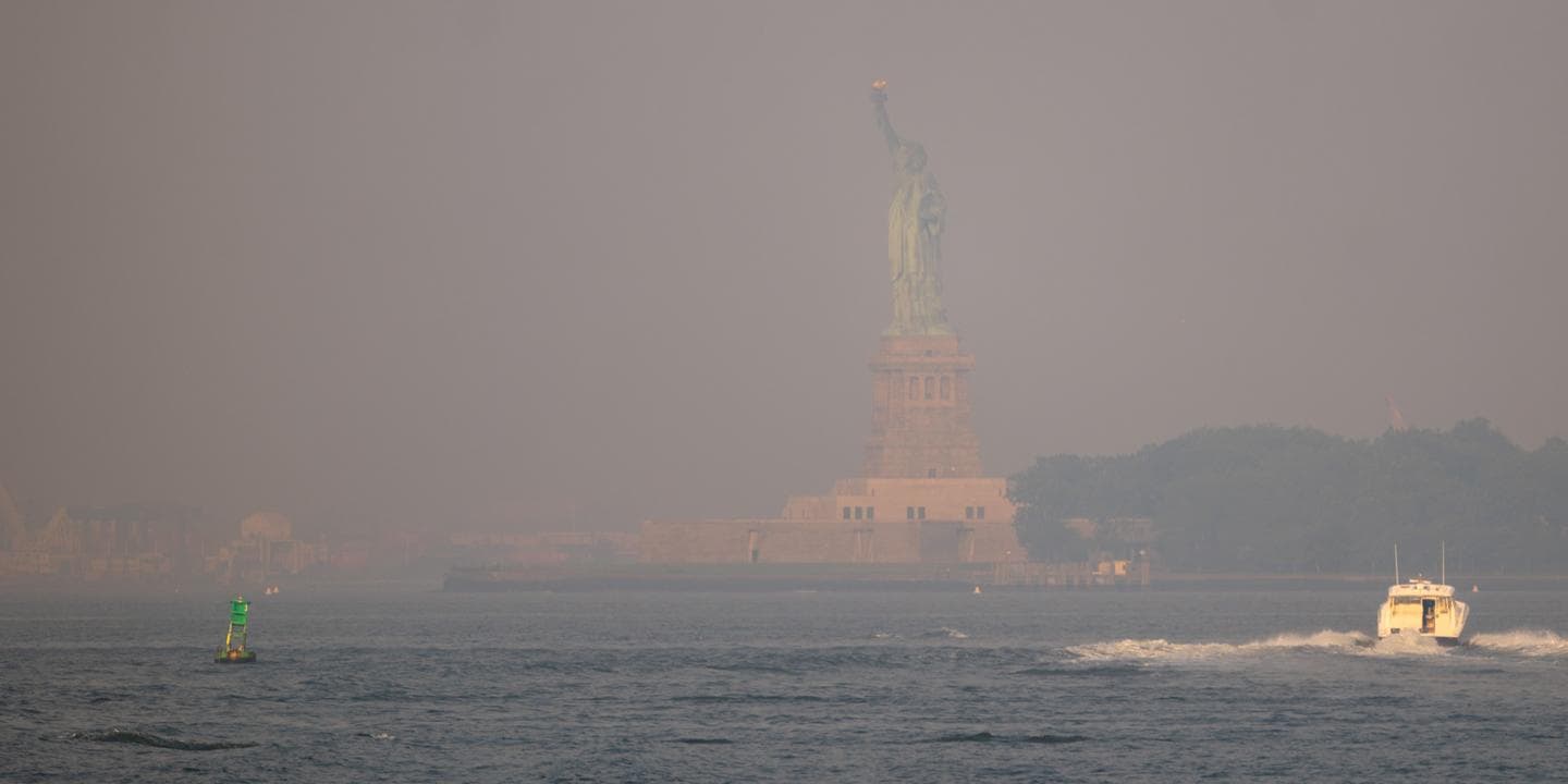 Wildfire smoke covers eastern US before World Cup final