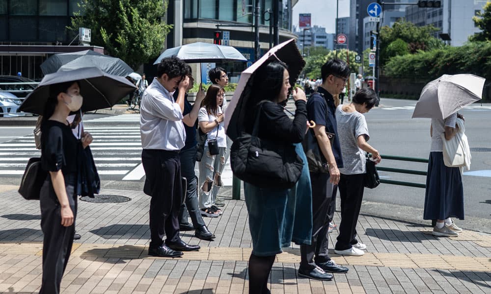 Tokyo hits record heat-related hospitalizations since 2010