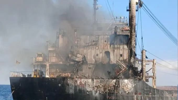 Russian attack hits ship near Ukrainian port killing 10