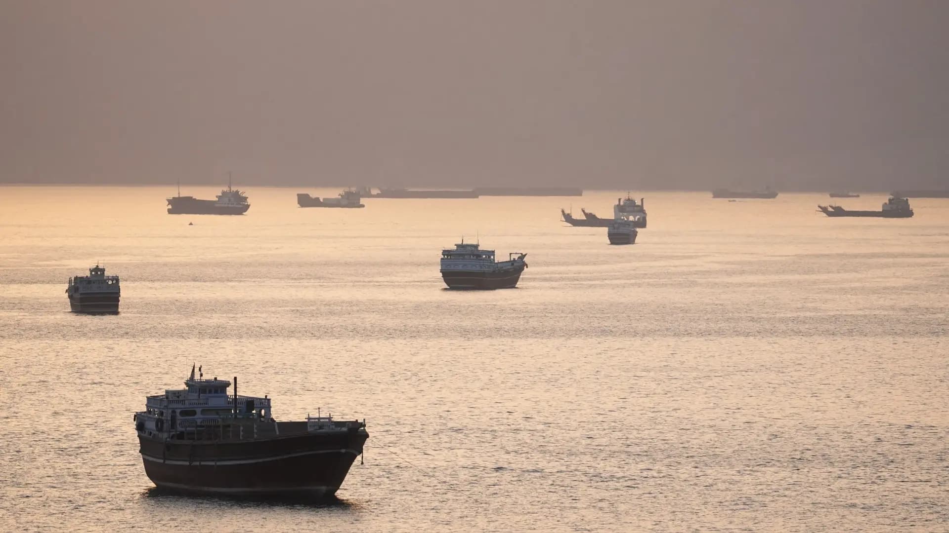 Ships Crossing Strait of Hormuz