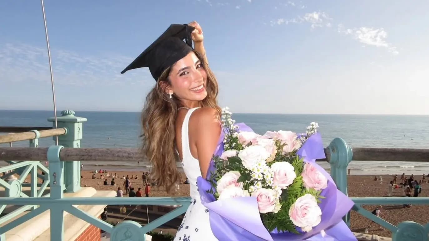 Mona Zaki's Reaction at Laila's Graduation