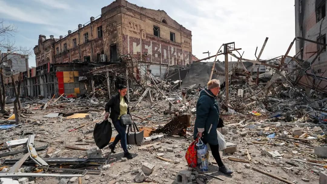Russian grain terminal damaged by Ukrainian drone attack