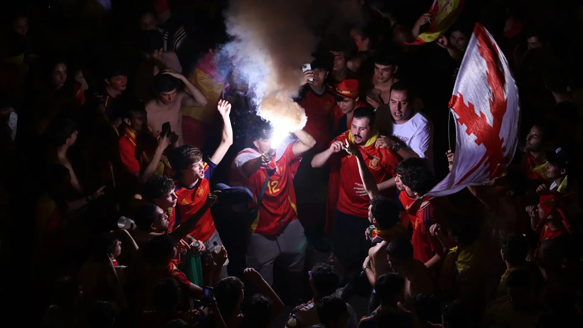 Seismic activity from Spanish World Cup celebrations