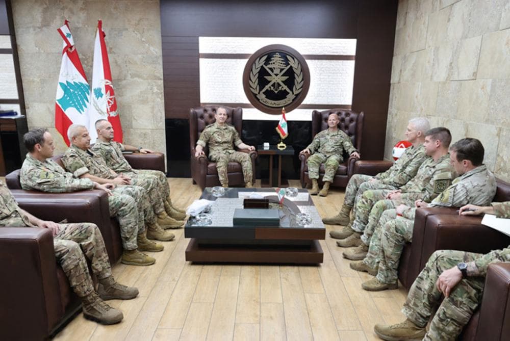 Hisham Meets CENTCOM Commander in Beirut