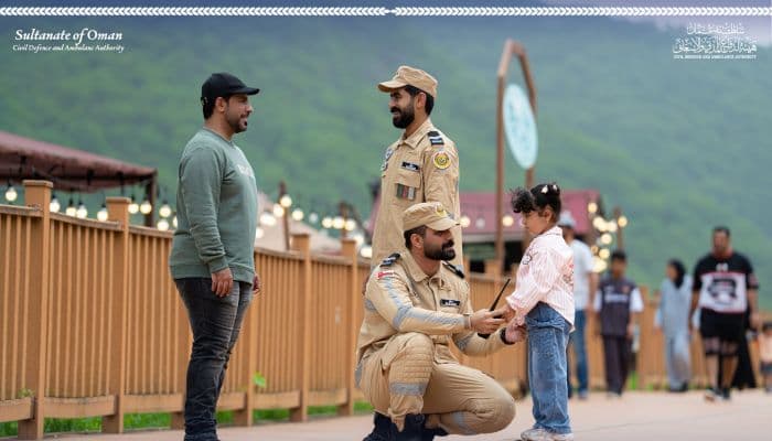 Civil Defense and Ambulance support Rasf Dhofar visitors
