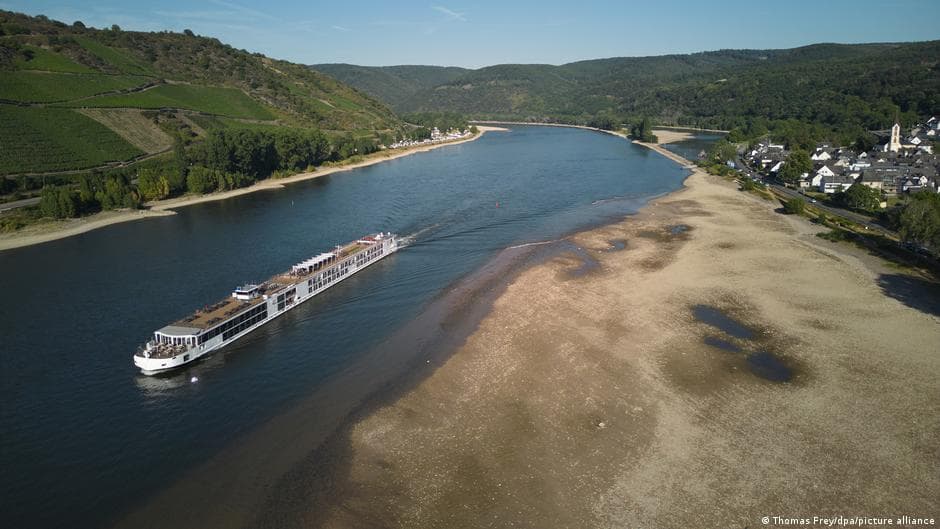 Drought Affects Germany's Key River