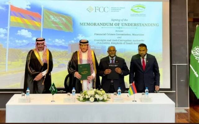 Saudi Arabia and Mauritius pact on anti-corruption