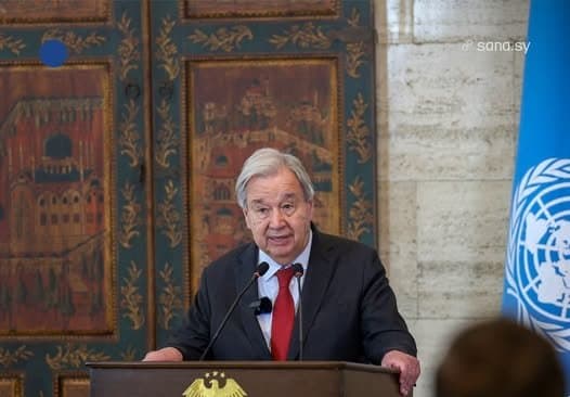 Guterres: Syria in Recovery Phase