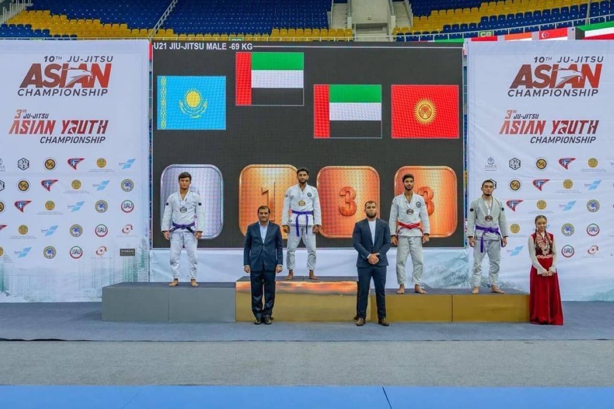 UAE Seniors Win 55 Medals at Jiu-Jitsu Asia