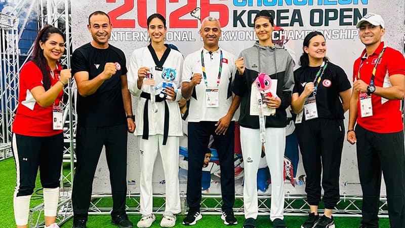 Wafa Al-Masgouni and Shaimaa Al-Toumi excel in Tunisian Taekwondo