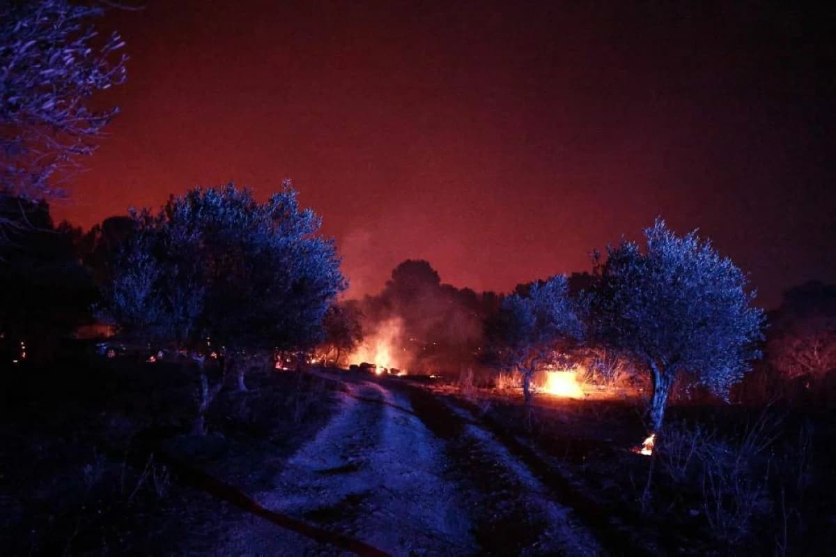 Rapid fire spreads in southeast France