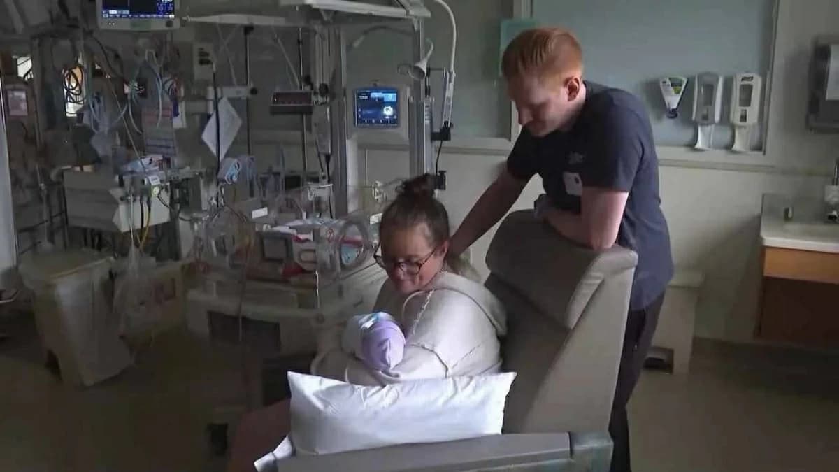 Woman finds out she's pregnant before birth