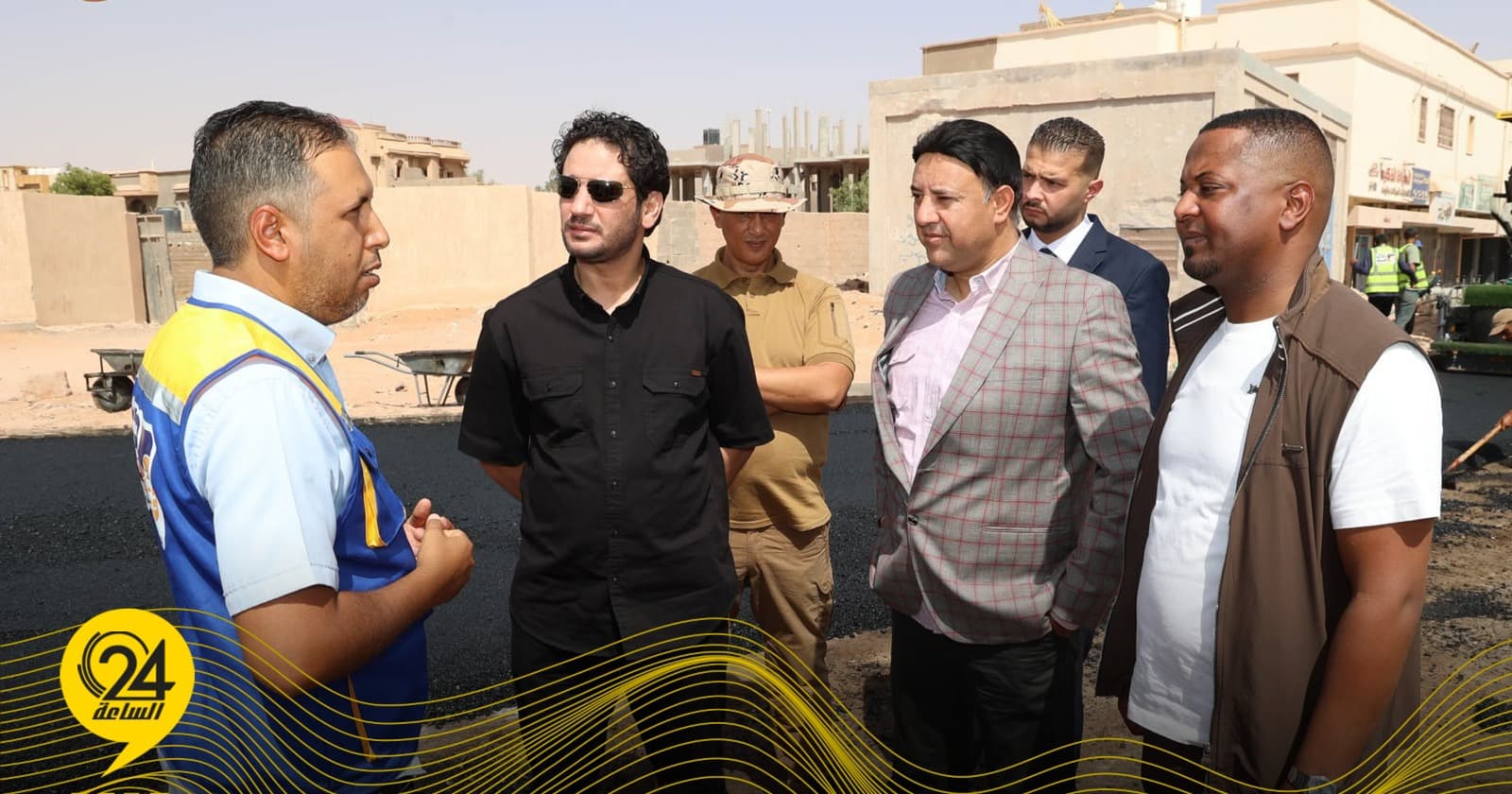 Douma reviews sewage and bridge projects in Sabha