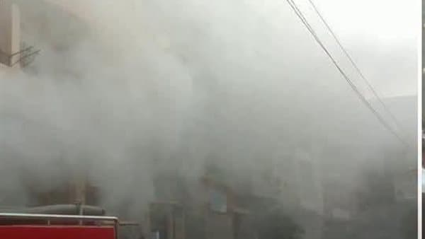 Managing a house fire in Shaybin Al-Qanatar