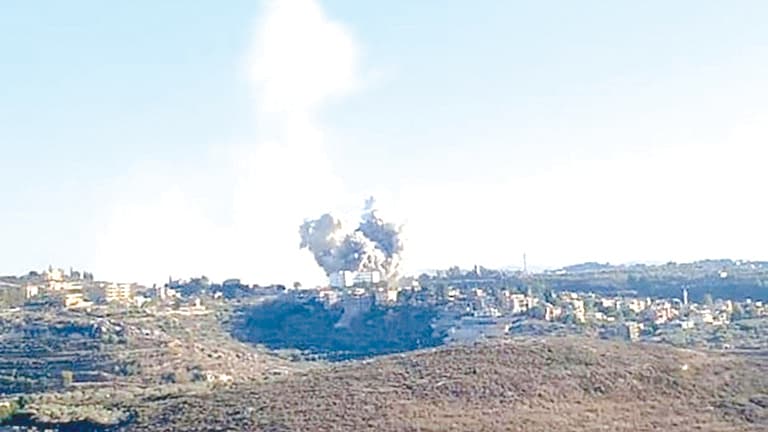 Nabatieh Civil Defense targeted by incursion and shelling