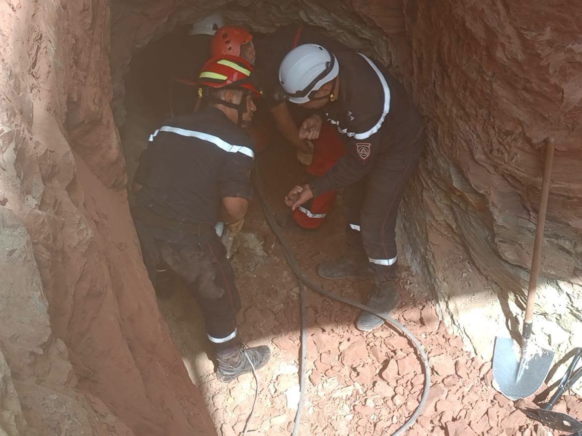 Locating and rescuing Ayoub from well