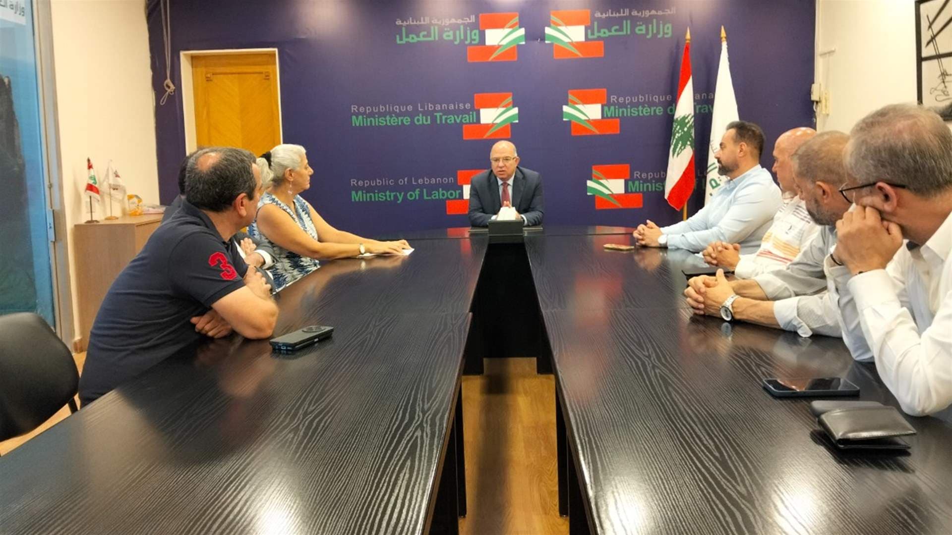 Minister Haider Discusses Ogero and IRC