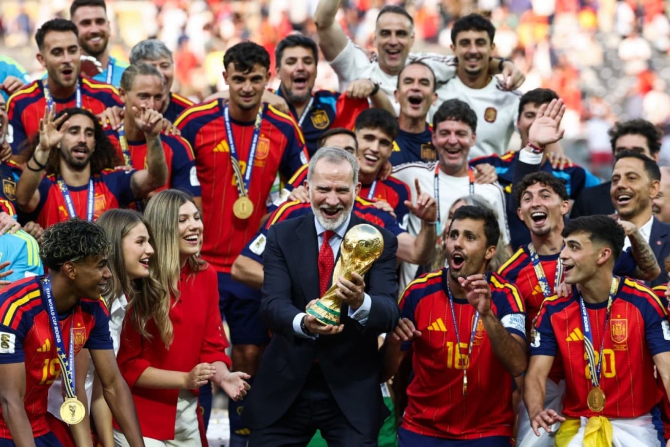 Spanish Royal Family Celebrates World Cup Win