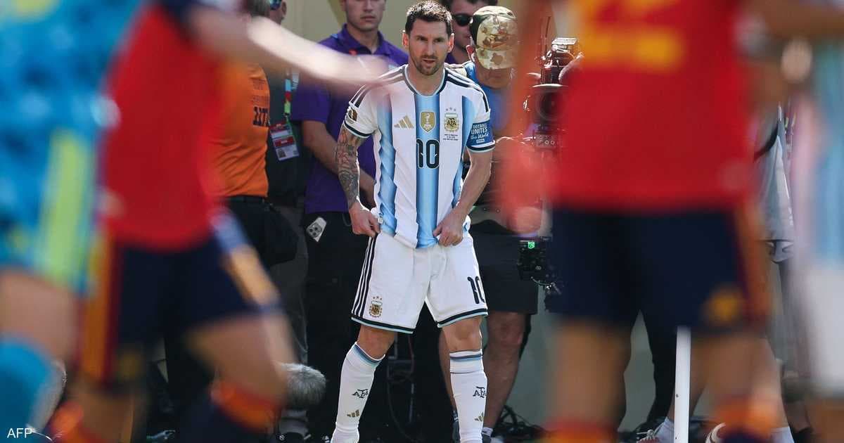 Messi's initial remark after final loss