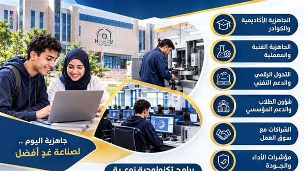 Helwan University Finalizes Technical College Readiness
